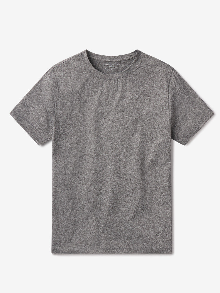 Men wearing Heather Gray Tech Tee