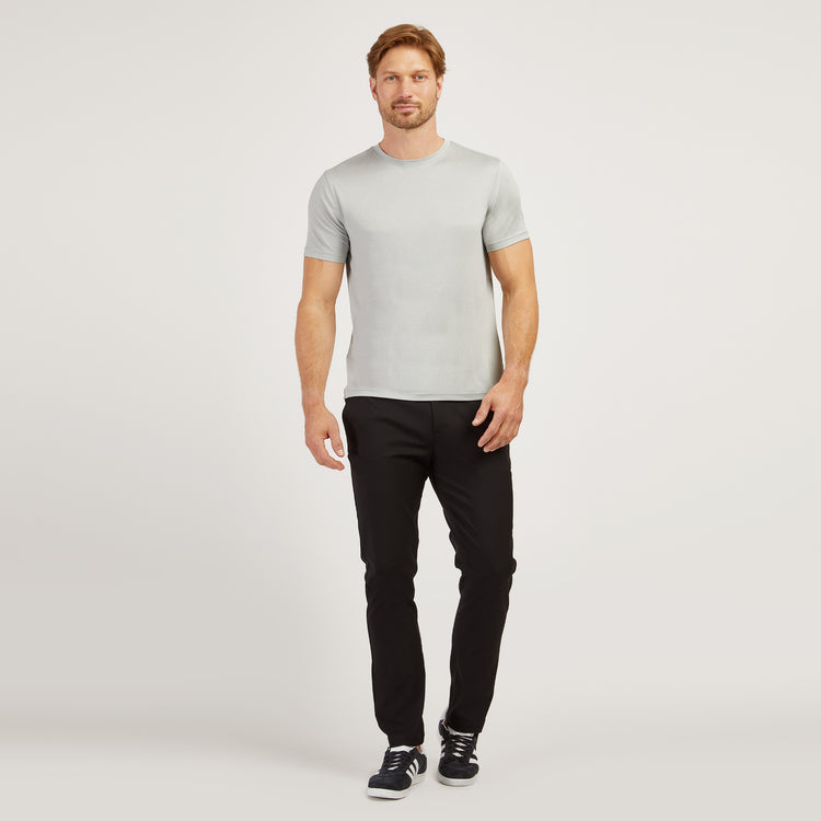 Men wearing Sea Salt Heather Tech Tee