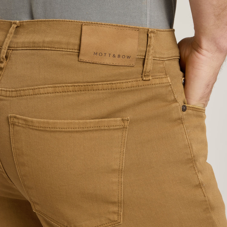 Men wearing Kaki Straight Mercer Jeans