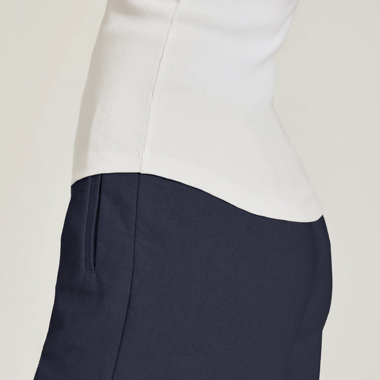 Women wearing White Rib Tank
