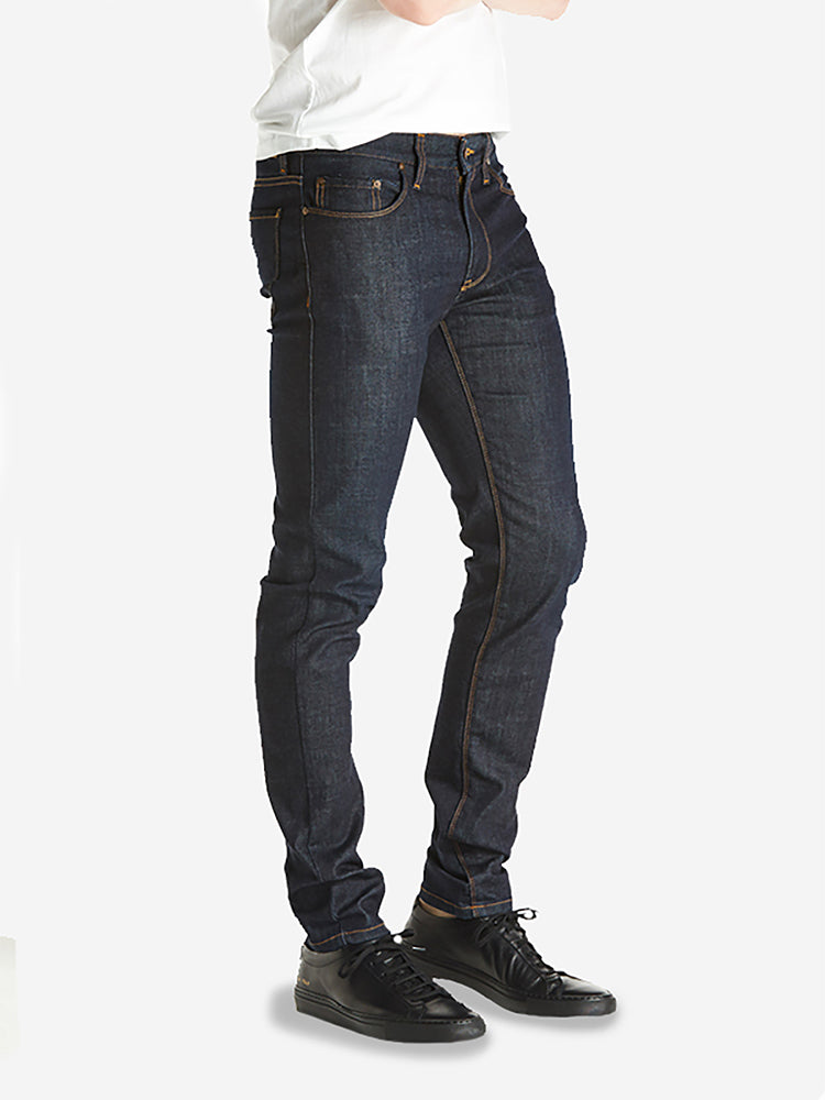 Men wearing Dark Blue Skinny Jeans Fall Favorites