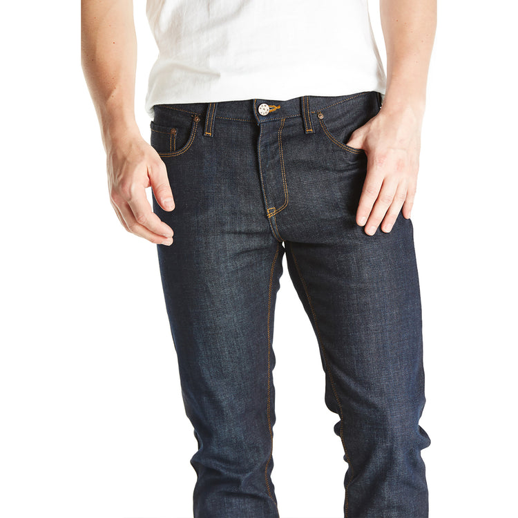 Men wearing Dark Blue Slim Crosby Jeans