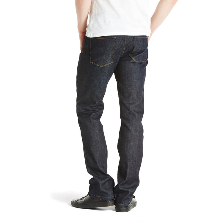 Men wearing Dark Blue Straight Crosby Jeans