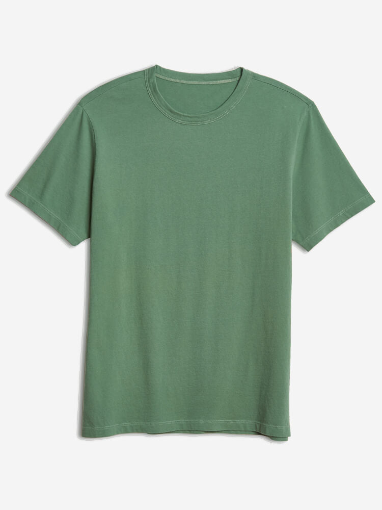 wearing Baltic Blue Classic Crew Neck Driggs Tee