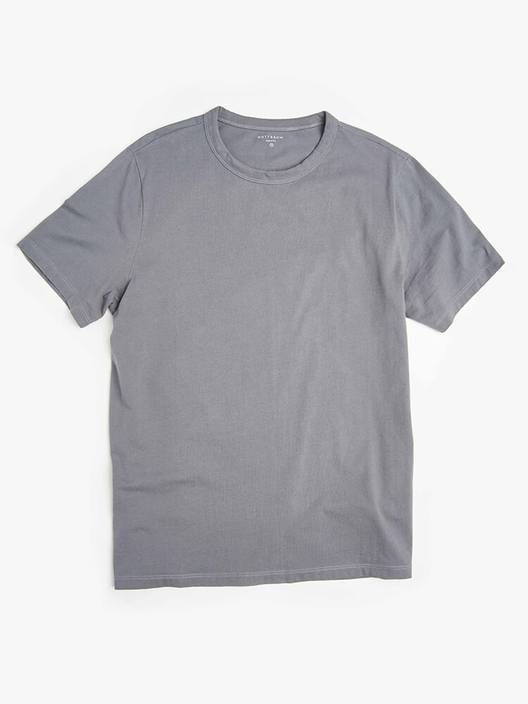 wearing Baltic Blue Classic Crew Neck Driggs Tee