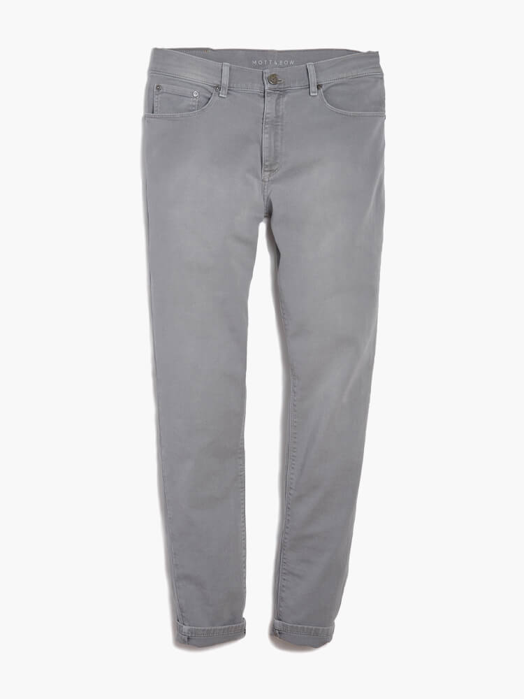 Men wearing Light Gray Slim Mercer Jeans