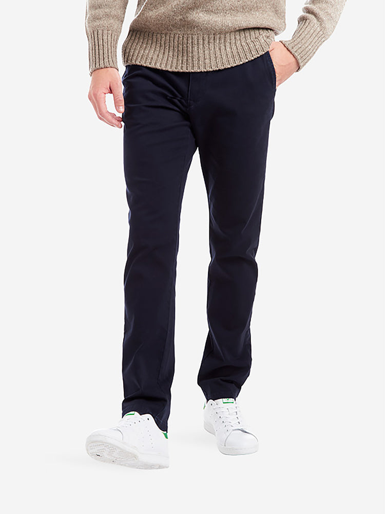 Men wearing Azul marino Everyday Comfort Chino Slim Pants