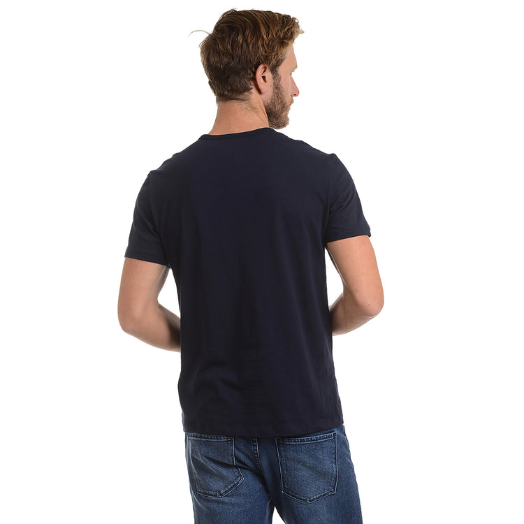 Men wearing Navy Classic Crew Driggs Tee