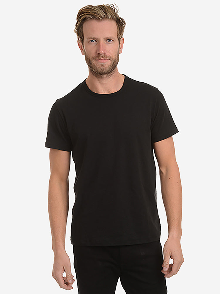 Men wearing White Classic Crew Driggs Tee