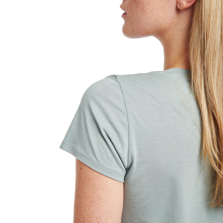 Women wearing Vine Fitted V-Neck Marcy Tee