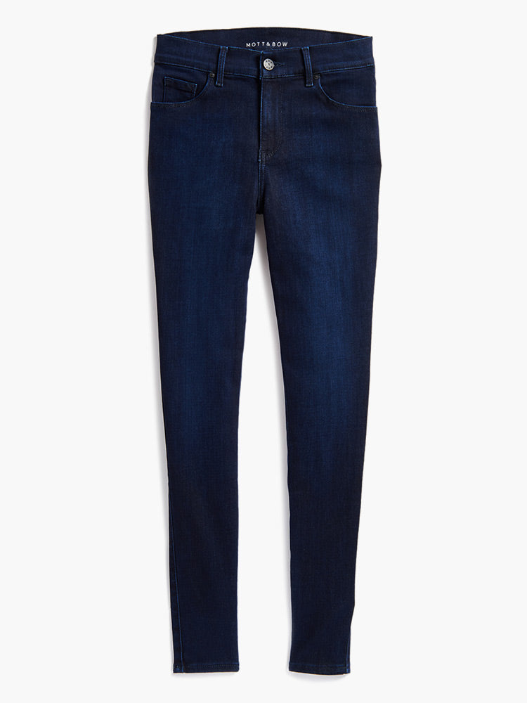 Women wearing Bleu Médium/Foncé Mid Rise Skinny Jane Jeans