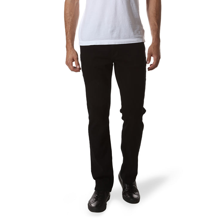 Men wearing Black Straight Jay Jeans
