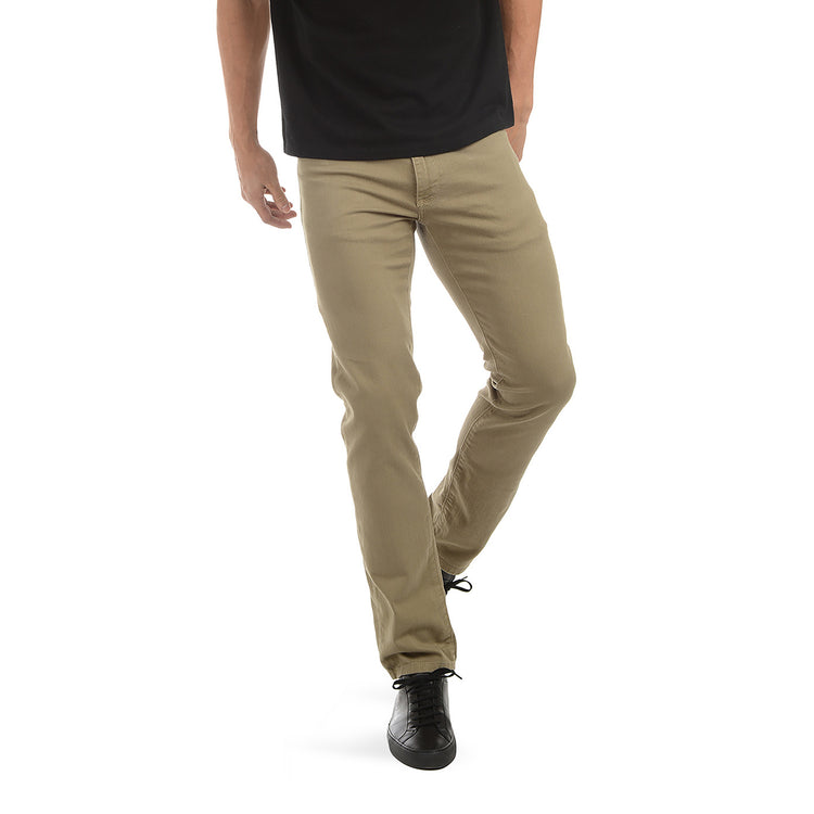 Men wearing Olive Slim Mercer Jeans