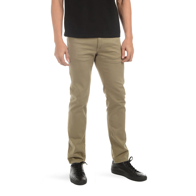 Men wearing Olive Slim Mercer Jeans