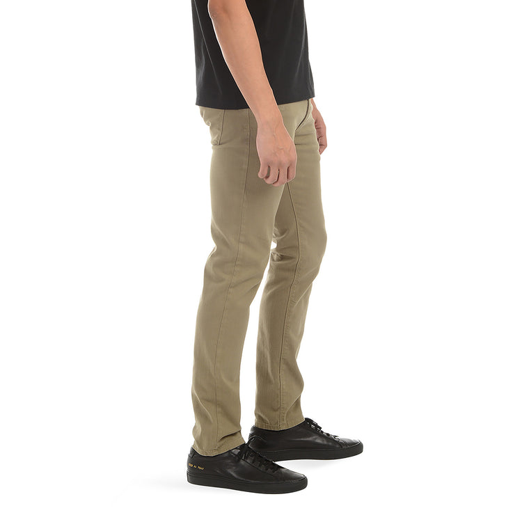 Men wearing Olive Slim Mercer Jeans