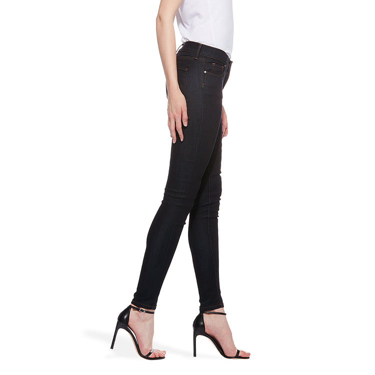 Women wearing Dark Blue Mid Rise Skinny Jane Jeans