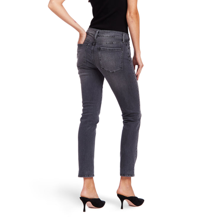 Women wearing Gray Slim Straight Allen Jeans