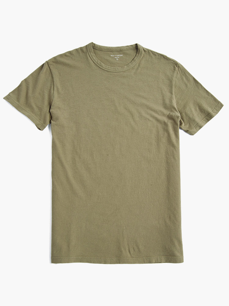 wearing Baltic Blue Classic Crew Neck Driggs Tee