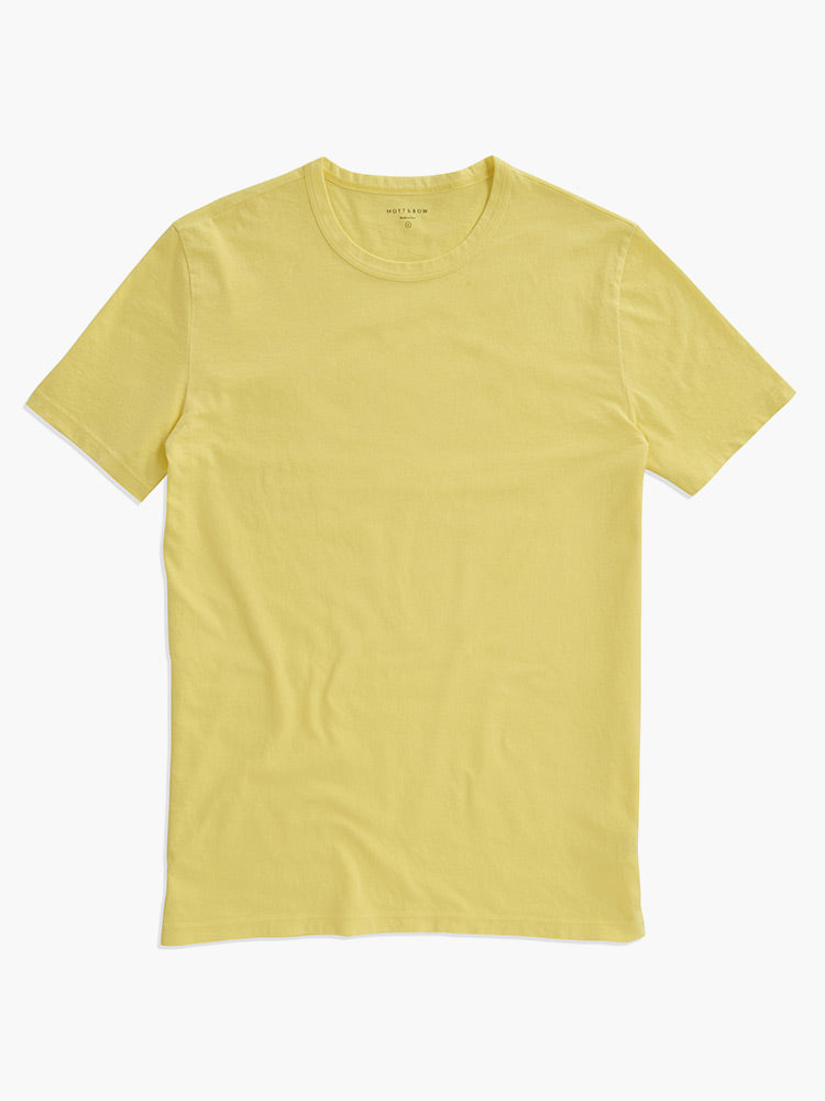 wearing Baltic Blue Classic Crew Neck Driggs Tee