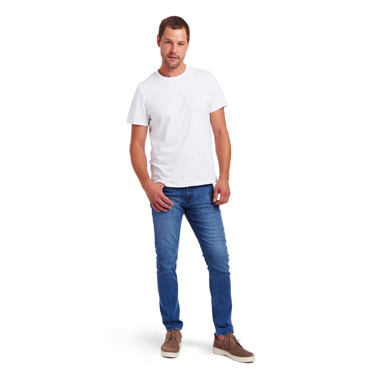 Men wearing Medium Blue Skinny Staple Jeans