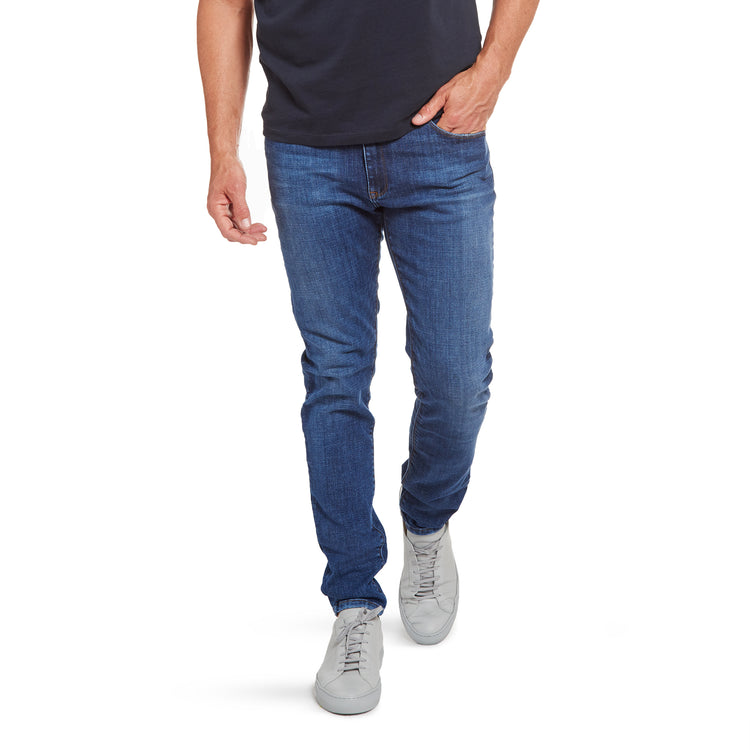Men wearing Bleu clair/Médium Skinny Wooster Jeans