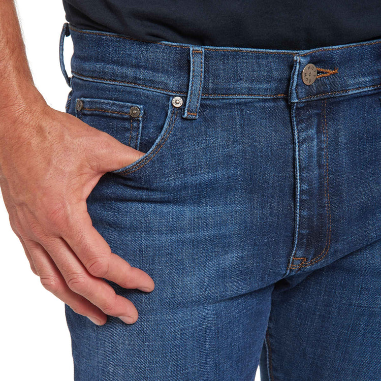 Men wearing Bleu clair/Médium Skinny Wooster Jeans