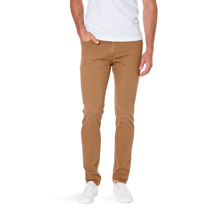 Men wearing Khaki Skinny Mercer Jeans