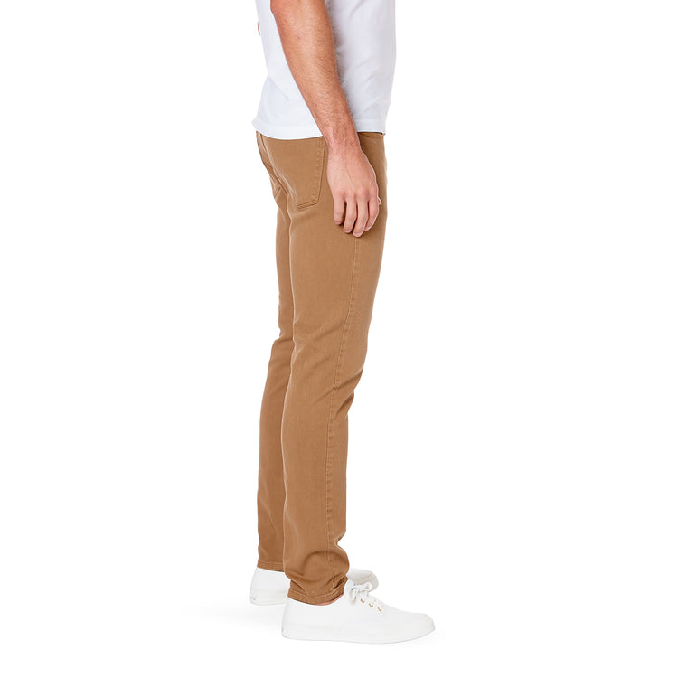 Men wearing Khaki Skinny Mercer Jeans