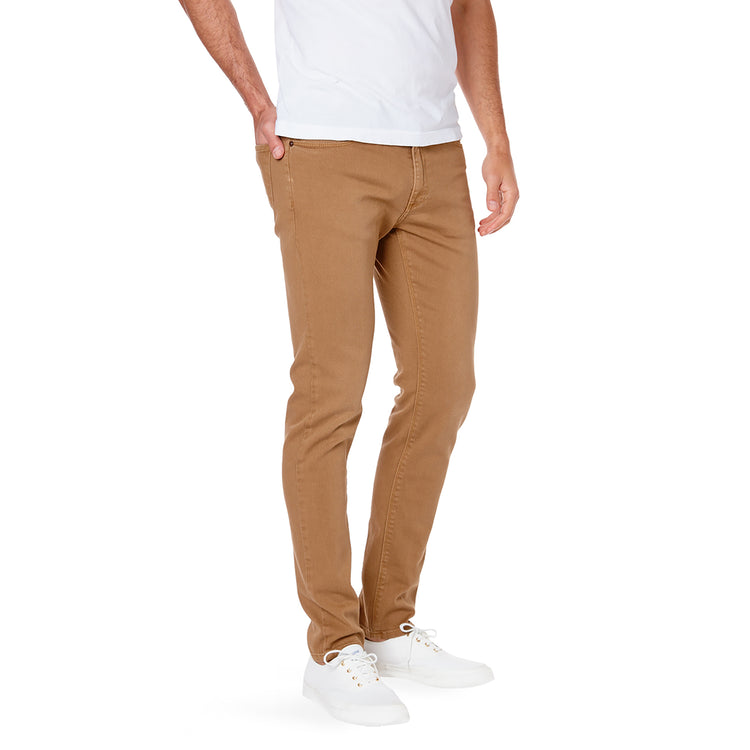 Men wearing Khaki Skinny Mercer Jeans
