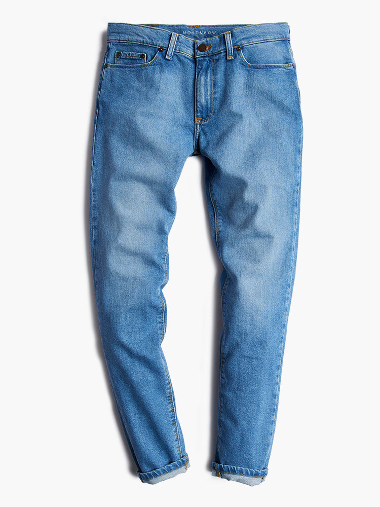 Men wearing Light Blue Skinny Benson Jeans