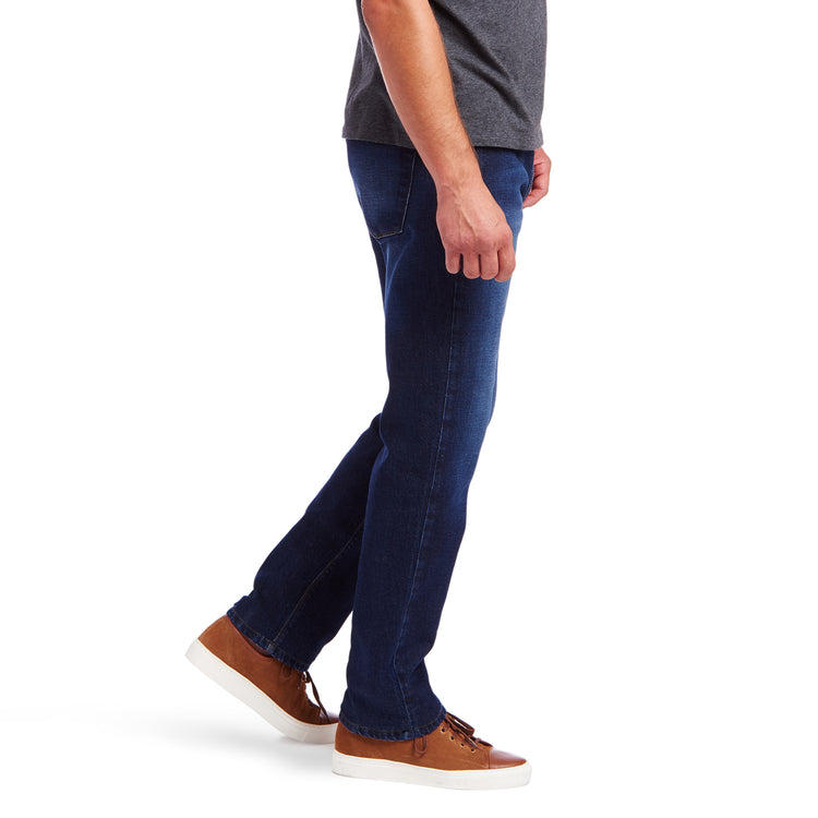 Men wearing Medium/Dark Blue Slim Hubert Jeans