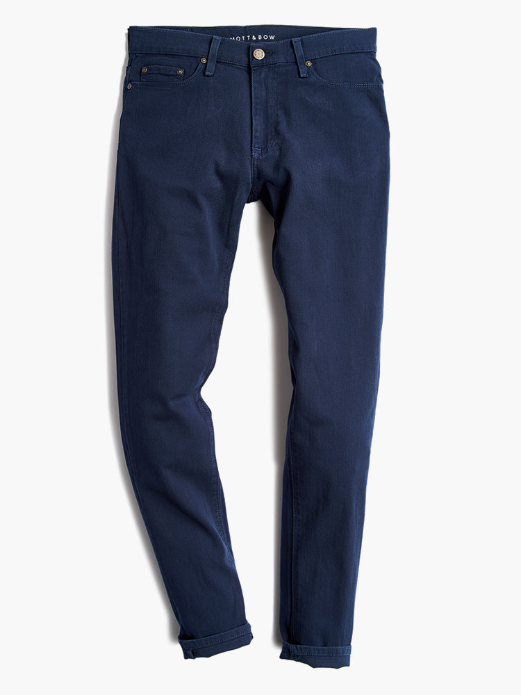 Men wearing Blue Straight Mercer Jeans