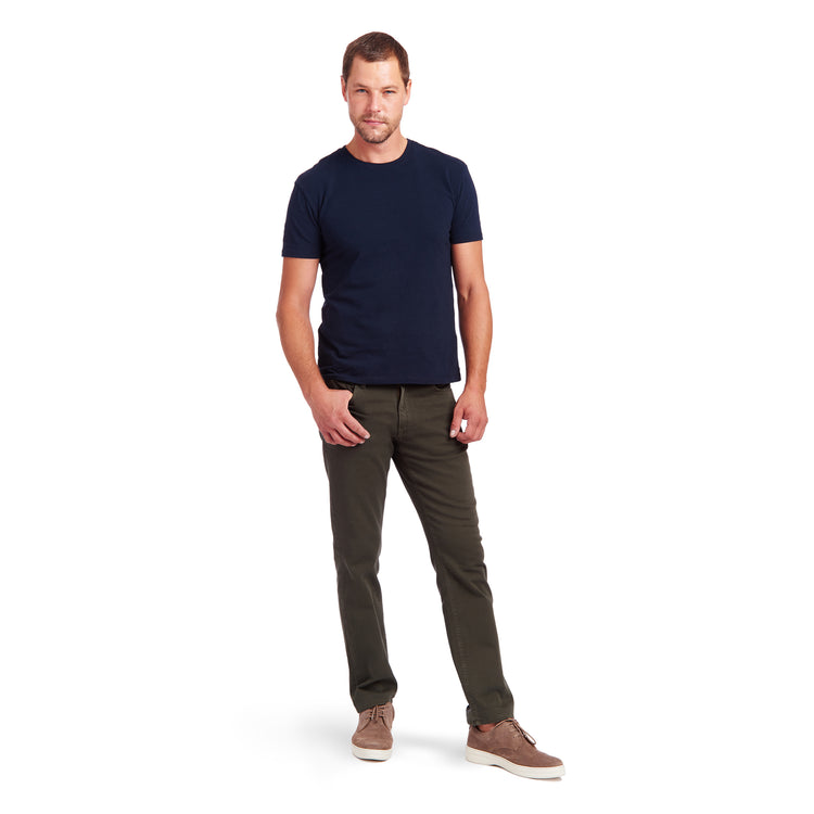 Men wearing Military Green Slim Mercer Jeans