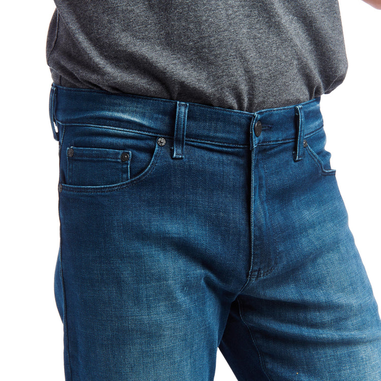 Men wearing Medium/Dark Blue Straight Greene Jeans