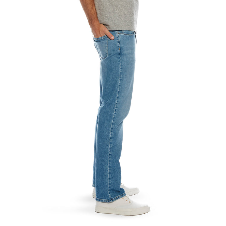 Men wearing Light Blue Straight Benson Jeans