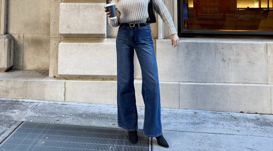 What Are High-Rise Wide-Leg Jeans?