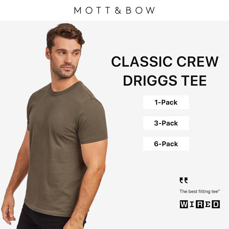  wearing Black Mott&Bow | Classic Crew Driggs Tee tt tees