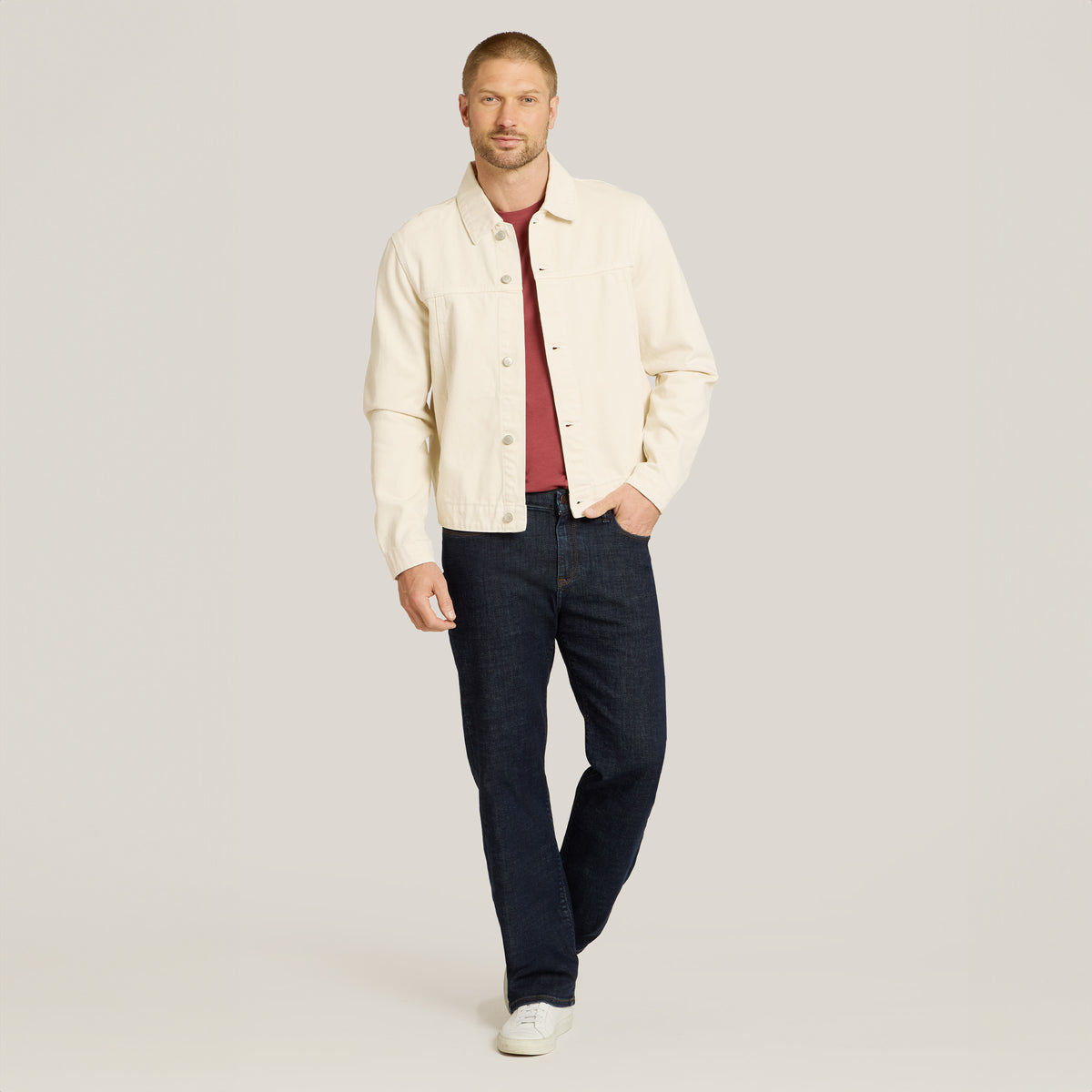 Men wearing Azul oscuro Straight Wooster Jeans