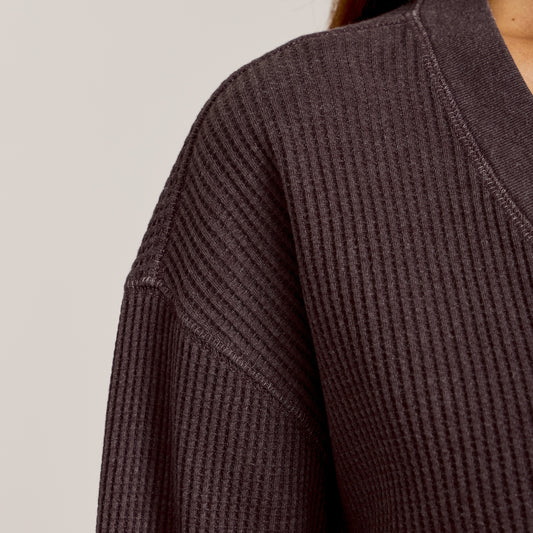 Vintage Waffle Tee  V-Neck sweats