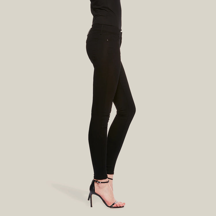 Women wearing Noir Bond Mid Rise Skinny Jeans