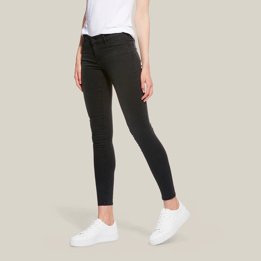 Orchard Mid Rise Skinny Jeans Dark Gray Mid Rise Skinny jeans