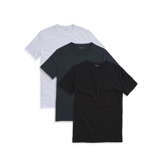 Classic Crew Driggs 3-Pack Pine/Black/White bdl3_men_crew_tee tees
