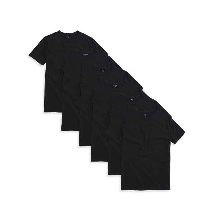 Men wearing Black Classic Crew Driggs 6-Pack