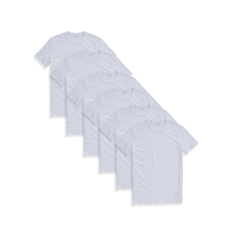 Men wearing White Classic Crew Driggs 6-Pack