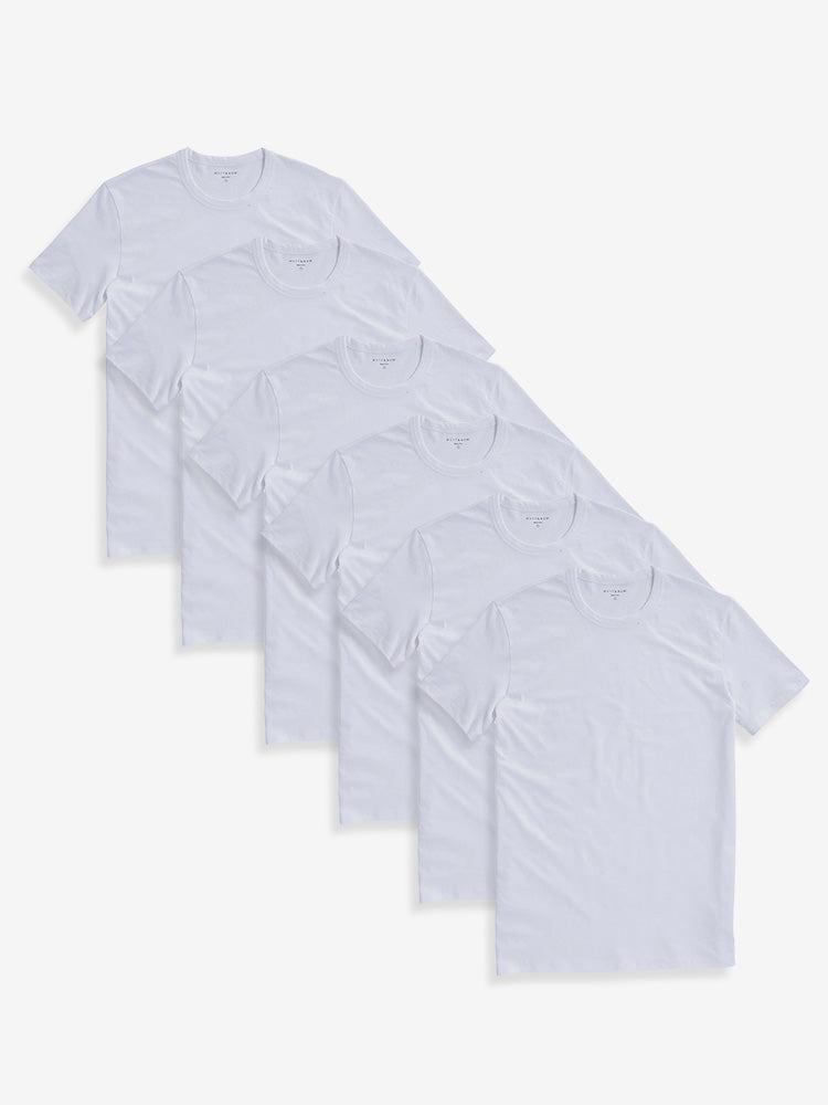  wearing Black/White Classic Crew Driggs 6-Pack Pre Order tees