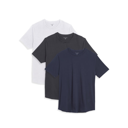 Curved Hem Driggs 3-Pack  Curved tees