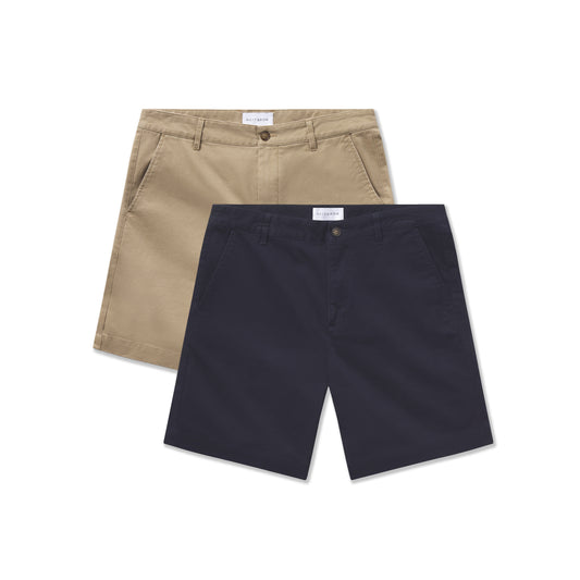 Stretch Chino Short 2-Pack Navy/Khaki Short shorts