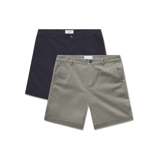 Stretch Chino Short 2-Pack Navy/Light Sage Short shorts