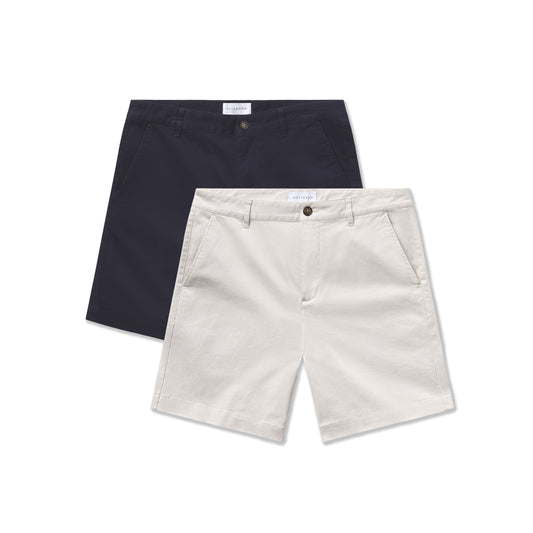 Stretch Chino Short 2-Pack Sand/Navy Short shorts