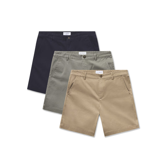 Stretch Chino Short 3-Pack  Short shorts